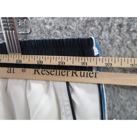 NWT Sergio Tacchini TCP Shorts Mens Size 4XL Mesh Lined WHITE NAVY BLUE Shorts - Picture 6 of 13